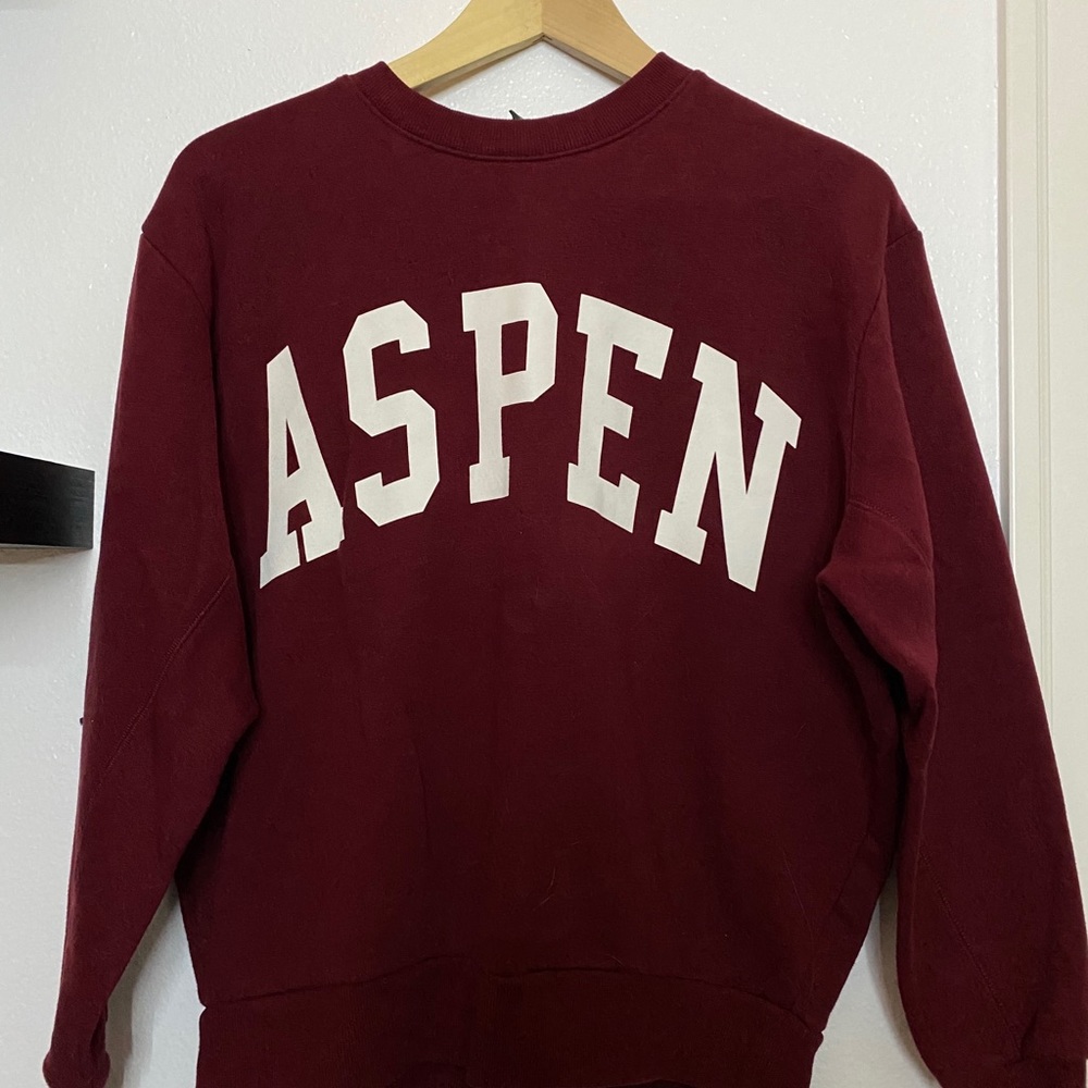 burgundy "aspen" pullover